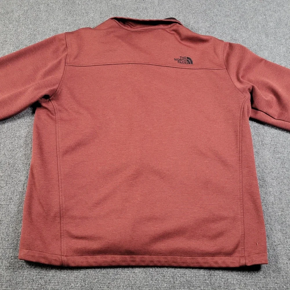 North Face Jacket Mens Large Full Zip Softshell Outdoor Layer Fleece Lined‎